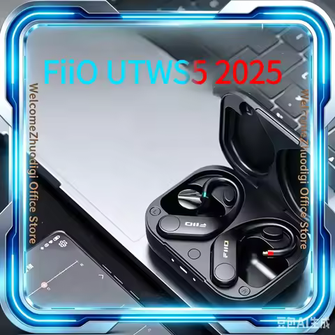 FiiO UTWS5 2025 True Wireless Bluetooth Earhooks IEMs Headphone Amp Hi-Res 96kHz/24bit LDAC MMCX 0.7