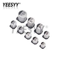 Eeb 10Pcs SMD Aluminum Electrolytic Capacitor 6.3V 10V 16V 25V 35V 50V 1Uf 2.2Uf 4.7Uf 10Uf 22Uf 47U