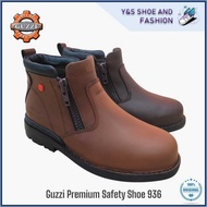 Guzzi Premium Leather Safety Boots Shoe | Kasut Keselamatan Guzzi Original Kulit Steel Toe GZ 936