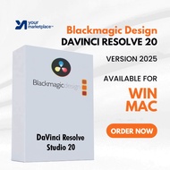 DaVinci Resolve Studio 20 (2025) | Windows & Mac | Digital Download