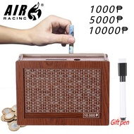 Savings Bank Wooden Savings Bank, Reusable Savings Bank with Savings Goals and Verifiable Numbers