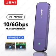 JEYI M.2 SSD Aluminum Enclosure with NVMe/SATA Dual-Protocol support | USB 3.2 10Gbps|Supports 2230/