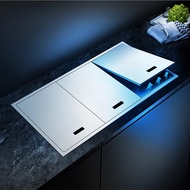 ✔Double Hidden Faucet Kitchen Sink New Style SUS Stainless Steel 304 Single Bowl Basin Kitchen S ☑➹