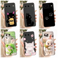 New Case For Google Pixel 8 GKWS6 G9BQD GPJ41 / Pixel 8 Pro GC3VE G1MNW Casing Cute Cat Rabbit Carto
