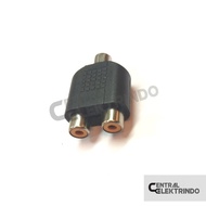 RCA Cover Branch 1 RCA FEMALE to 2 RCA FEMALE 1 RCA Female - 2 RCA Female