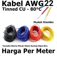Awg 22 awg22 High Quality tinned cu cable per meter projects electro - Yellow