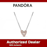 【100% Genuine】Pandora Shining Hand Painted Love Necklace S925 Female Womens Necklace