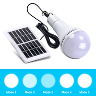 Outdoor Solar Bulb 7W 9W 5 Modes Conservation Solar Lamp USB Rechargeable Tent Bulb Light Energy Sav