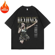 T-shirt lelaki baharu, t-shirt BEYONCE, t-shirt penyanyi, t-shirt band, lengan pendek, gaya retro, f