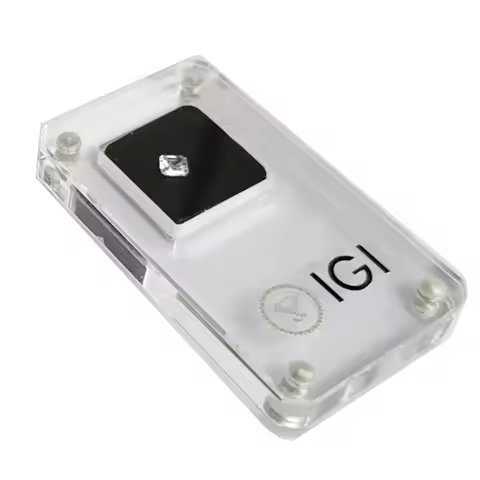 Acrylic Loose Diamond Jewelry Storage Box Standard Gemstone Organizer IGI Gia Gift Packaging Box Gem