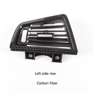 LHD Carbon Fiber Dashboard Front Rear Chromed Cover Panel AC Vent For BMW 5 Series F10 F11 520i 525