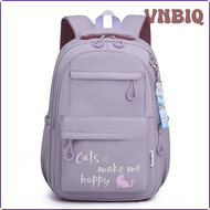 กระเป๋าแบ็คแพ็คกันน้ำพกพาแมวสัตว์น่ารัก VNBIQ สำหรับวัยรุ่นเดินทางขนาดใหญ่นักศึกษากระเป๋าสะพายไหล่เด็กผู้หญิง Mochilas Escolares BVNEA