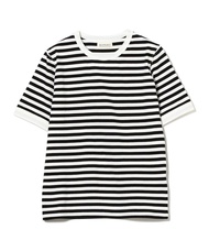 เสื้อยืดคอกลมแขนสั้นลายทางคอตตอนแท้ฤดูร้อน 2025 เสื้อยืดลำลองสำหรับผู้ชาย BEAMS BOY สินค้าขายดีที่สุ