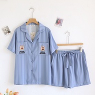 ชุดนอน Muslin Pajamas Collection Muslin Pet รุ่น Blue Cream (N3292 T3292 P3292) | ชุดนอนผู้หญิง