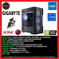 Gaming PC Desktop Intel Core i7-14700F/ 32GB/16GB /1TB SSD/ 512GB SSD / RTX3060 12GB / 600W PSU
