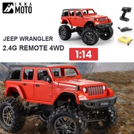 RC Car 4x4 1:14 Jeep Wrangler Remote Control Pickup Truck 4WD Bigfoot Off Road Vehicle Waterproof Ra