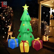 Lovoski Christmas Tree Inflatable Decoration with LED Light Garden Yard Prop 7FT Ornament for Outdoo