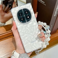 Simple transparent water ripple phone case For OPPO Find N5 Cover With bracelet oppo n5 cases