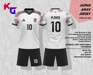 JERSEY PIALA DUNIA TIMNAS JEPANG AWAY GRATIS NAMA