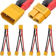XT60 1 to 2 Y Splitter, XT60 Male to Female Parallel Battery Connection Cable for RC Multicopter Qua