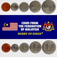Vintage Coin 10 Sen 20 Sen 50 Sen 1 Ringgit Malaysian Ringgit Mint 1967-1994