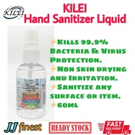 KILEI Hand Sanitizer Liquid 75% IPA Alcohol 60ML Spray Sanitizer Dispenser