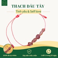 Handmade Strawberry Quartz Bracelet – Strawberry Quartz Soft Energy Bracelet