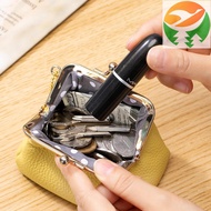Gn1 Cow leather Change Pocketbook, Inventive Mouth Gold Pattern, Micro Compact
