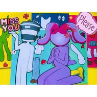 Set of 5 Sprunki Stickers & Tung Tung Tung (cartoon costume design stickers)