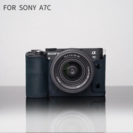 Mr. Stone สำหรับ Sony A7C2 A7CR เคสปิดป้องกันกล้องสำหรับ SONY A7C A7C Ⅰ อุปกรณ์เสริมเคสหนังแท้ A7c ก