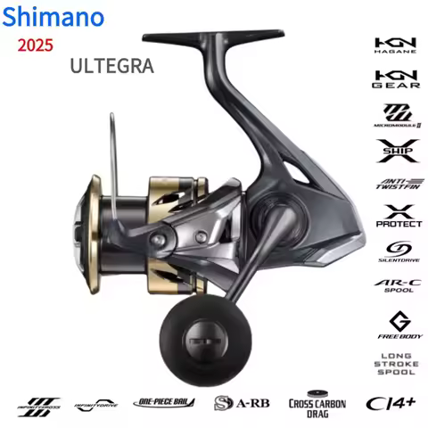 2025 NEW SHIMANO ULTEGRA 1000-5000 Fishing Spinning Reels G Free Body 5+1BB Max Drag 3/4/9/11kg Meat