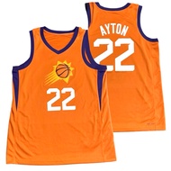 IMPORTED EMBROIDERY OF PHOENIX SUNS 22 DEANDRE AYTON OREN STATEMENT BASKETBALL JERSEY