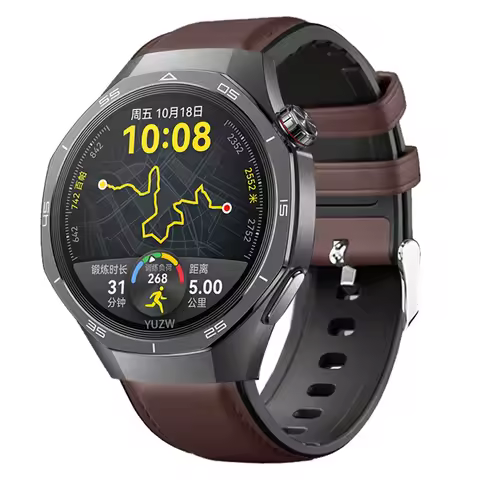 22mm Leather Strap For Huawei Watch GT5 GT 5 Pro 46mm Smart Watch Band Huawei GT 4 3 2 GT4 GT3 Pro 4