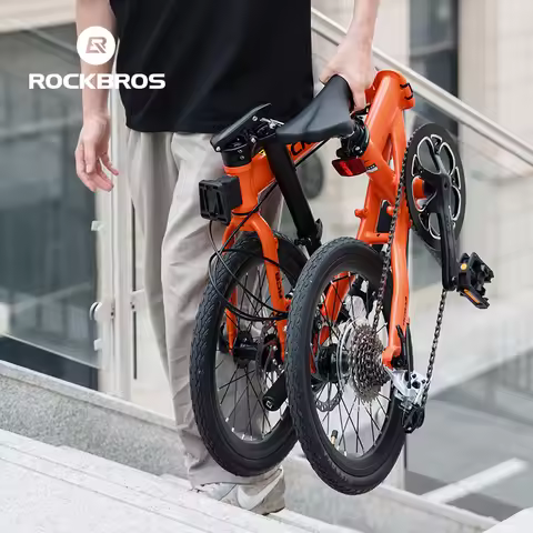 ROCKBROS ACS Folding Bicycle 16Inch 9 Speed with SRAM X4/X5 Aluminium Alloy Adult Disc Brake Folding
