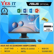 Asus Vivo AIO A3402WV-AKBPC118WS 23.8" FHD (I5-1335U, 512GB SSD, 8GB, WIN11) All-In-One Desktop PC