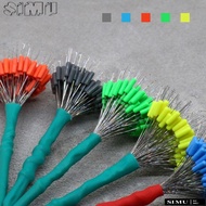 SIMULR 200pcs Rubber Bean, Line Tackle Accessories Fishing Supply Fishing Bobber Stopper,  Soft 6siz