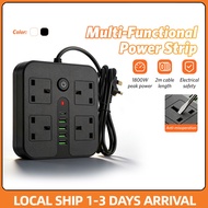 Universal 4 USB Port Power Strip Extension Plug Power Socket Electric Sockets Extension Cords