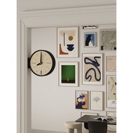 Clock Wall Clock Living Room 2025 New Style Retro Clock Corner Double-Sided Wall Clock Artistic Wall