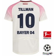 25/26 Bayer Leverkusen away fan version short-sleeved football jersey, sizes S-2XL