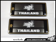 XERR กรอบป้ายทะเบียนอะคริลิค กันน้ำ ลาย VIP สีดำ-ทอง