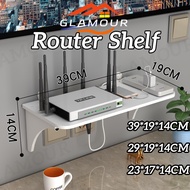 [SG] 39CM WIFI Router Shelf Rack Wall Mounted Shelf Router Holder Wifi Rack Shelf Punch-Free Stand Wall-Mounted Bracket