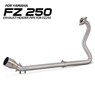 For FZ250 FZS250 51MM Street moto Bike Exhaust Modify Kit 51mm Stainless Steel Header Tube Front Lin