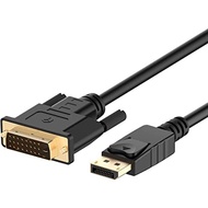 Rankie DisplayPort (DP) to DVI Cable, Gold Plated