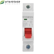 MIOSHOP Circuit Breaker, 10A/16A/63A DZ47‑63Z‑1P DC Circuit Breaker, Safety Switch 205V Miniature DC