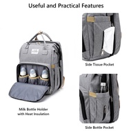 [iDS] Baby Diaper Bag Backpack Organizer Multifunctional 3 in 1 Diaper Bag Portable Travel Crib Mommy Bag Waterproof
