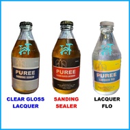 ∜ ∭ ✪ SANDING SEALER BOTTLE : CLEAR GLOSS LACQUER BOTTLE " LACQUER FLO BOTTLE