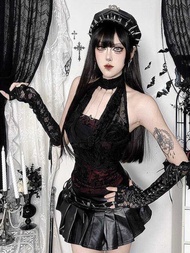 Lace Gothic Style Camisole - Sleeveless Women's Top