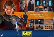 全新 hot toys hottoys Hot Toys ht tms 020b TMS020B STAR WARS TNE CLONE WARS  Anakin Skywalker and STap