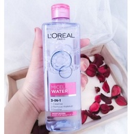 Nước Tẩy Trang Loreal Micellar Water Mositurizing 400ml - hồng