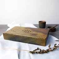 方磚壺承 有孔 新彩燒 柴燒陶藝 手作作品 茶盤 | 陳威恩作品